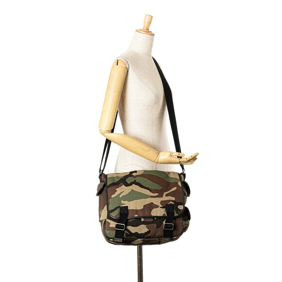 Auth Saint Laurent Canvas Camouflage #169998S59B - Picture 11 of 11